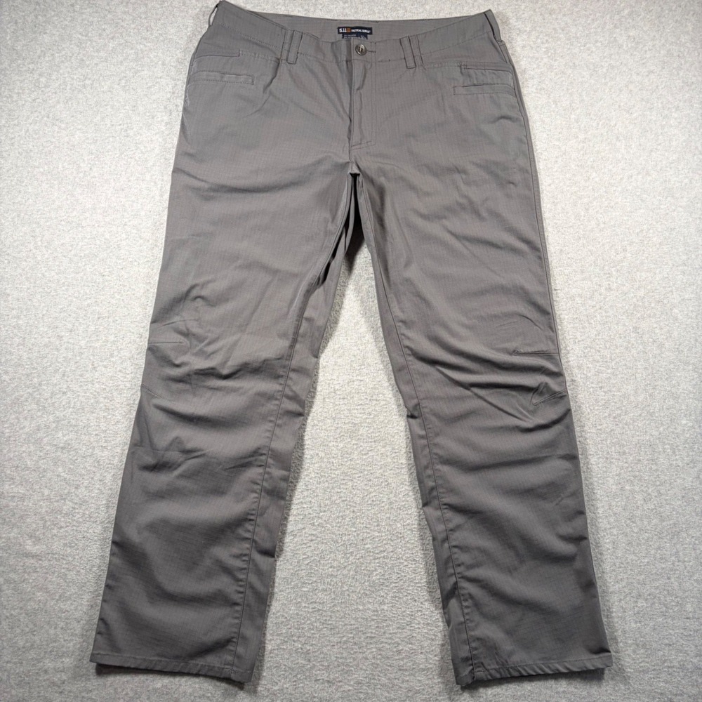 5.11 Tactical Pants Mens 38x32 (Fits 37x31) Gray Ripstop Cargo Work Pockets